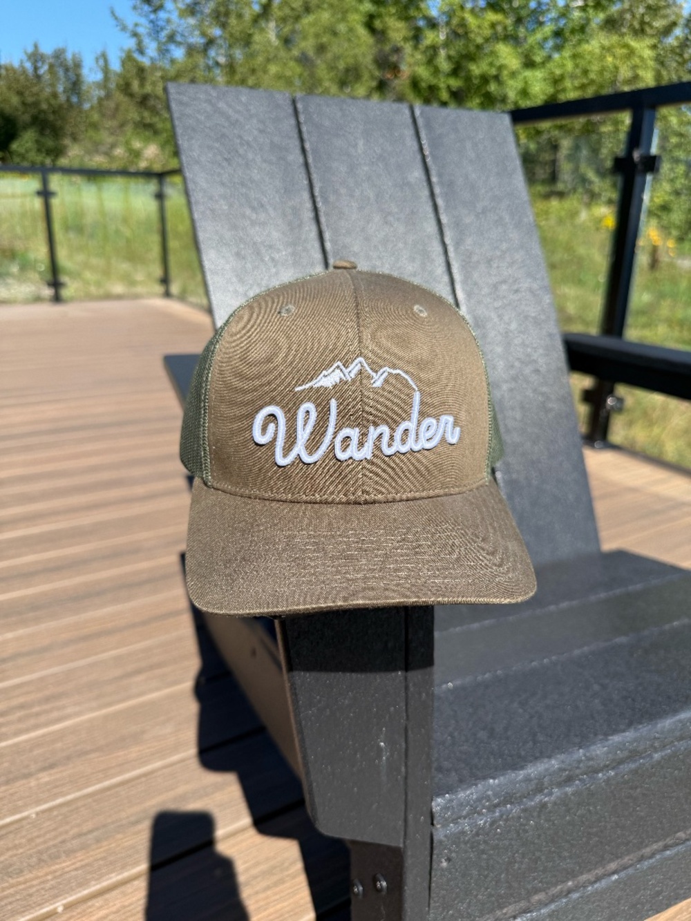 Wander Hat, Trucker Style, Olive Green